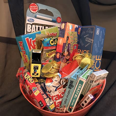 game night gift basket for adults